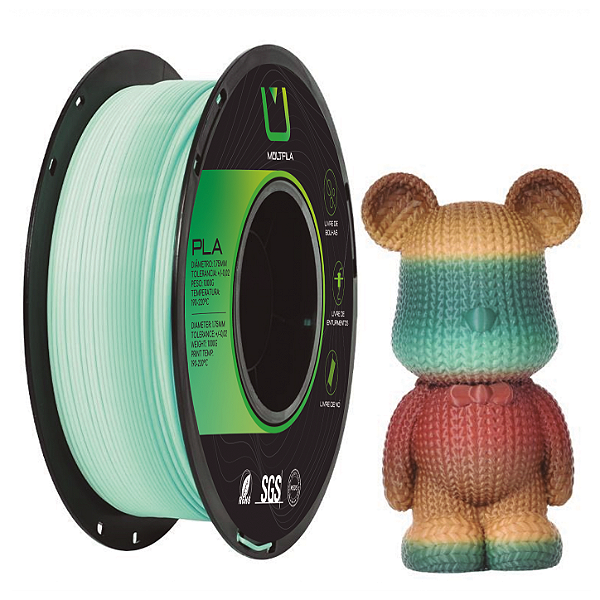 Filamento Multfila Impressora 3D Premium PLA Especial Rainbow Matte Forest 1kg 1.75mm