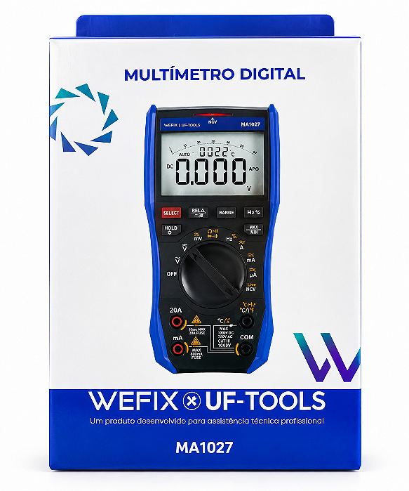 Multímetro Digital WEFIX 6000 Contagens 550V