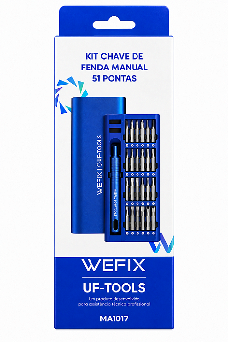 Kit de Chaves Magnético Manual com 51 Peças WEFIX Profissional