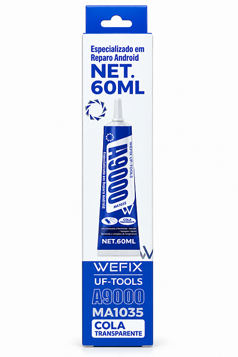 Cola Transparente Branca WEFIX A9000 60ml Para Android