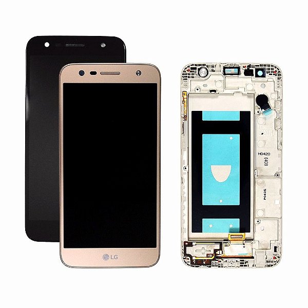Frontal Completa Tela Touch Display Lcd Lg K10 Power M320 ** Com Aro **