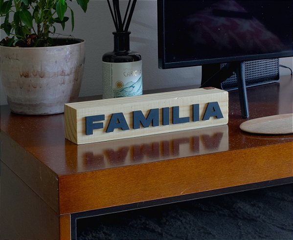 Bloco Decorativo - Família