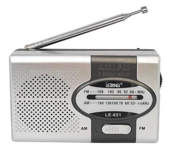 Mini Radio de bolso Retrô com fone - LELONG LE-651