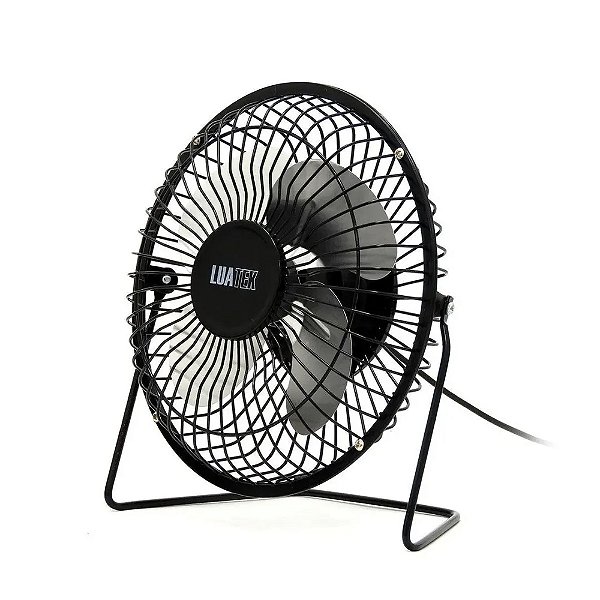 Ventilador de mesa Luatek Mini LS-904 preto com 4 pás