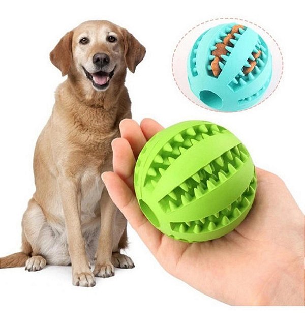 Brinquedo Para Pet Mordedor Bola Alimentadora 7cm