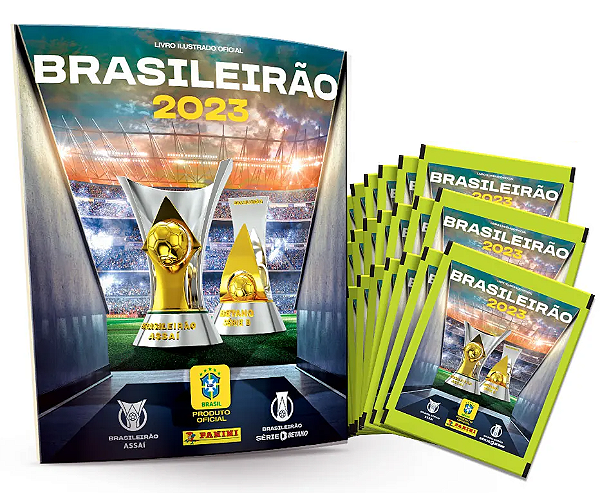 Brasileirão 2023 - Álbum Brochura + 6 Envelopes (30 Envelopes)