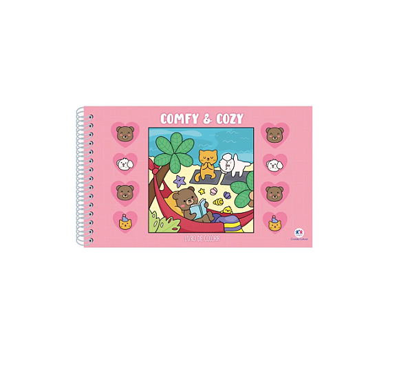 Livro Para Pintar - Comfy And Cozy Pink - Para Colorir - Ciranda Cultural