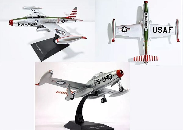 F-84 Thunderjet - 1:72 - METAL - Pintura Especial