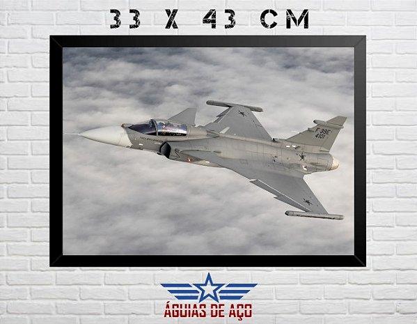 Quadro - Gripen da FAB (33cm x 43cm)