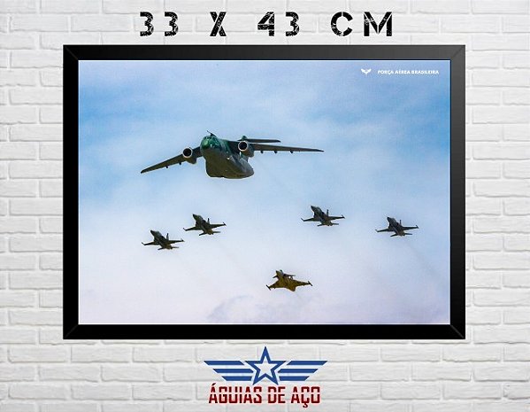 Quadro - GRIPEN / KC-390 / F-5M (33cm x 43cm)