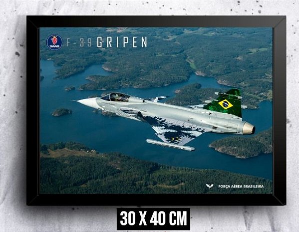 Quadro - Gripen E (33cm x 43cm)