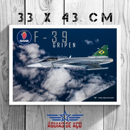 Quadro - Gripen E (33cm x 43cm)