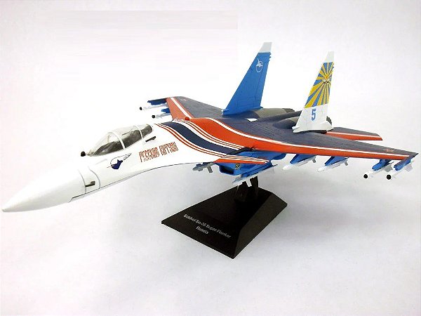 RARÍSSIMO! SU-27M (SU-35 SUPER Flanker) - METAL - TAMANHO GRANDE! 32cm(RARÍSSIMO) - Com opções de trem de pouso