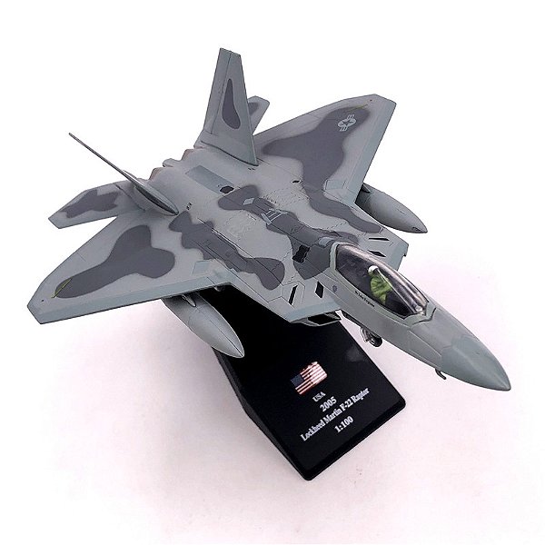 F-22 Raptor - 1:100 - DESCONTÃO (Embalagem danificada)
