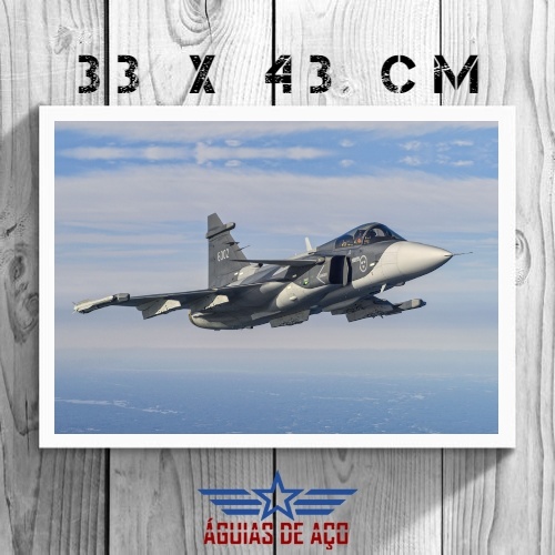 Quadro - Gripen-E (33cm x 43cm)