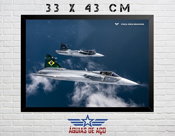 Quadro - Gripen-E (33cm x 43cm)