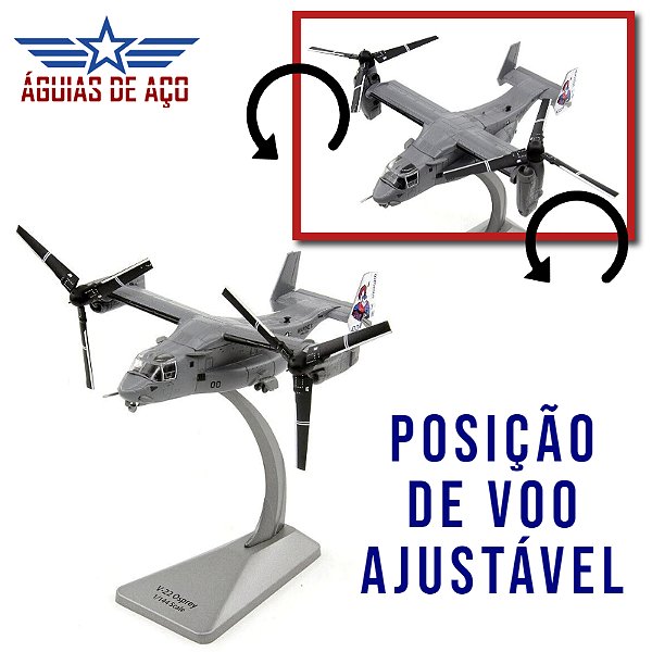 V-22 OSPREY - COM POSIÇÃO DE VOO AJUSTÁVEL - 1/144