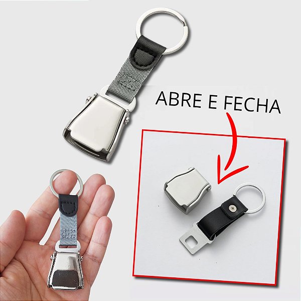 Chaveiro - Cinto de Segurança de Avião