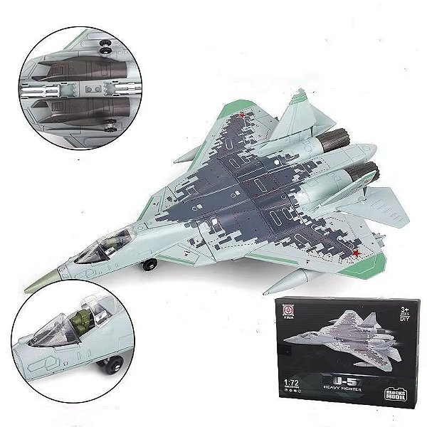 SU-57 FELON - 1:72 (27CM)  Fácil Montagem - NÃO precisa pintar/colar