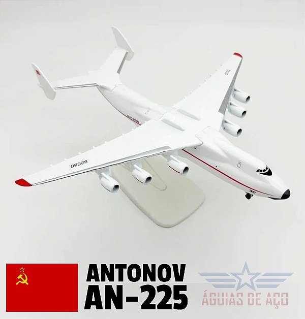 Raro! ANTONOV AN-225 da URSS - METAL - 1:400 (21 CM)