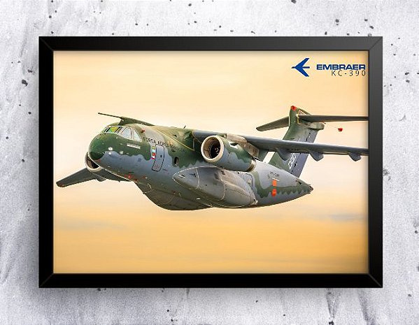 Quadro - KC-390 (20cm x 30cm) (cód. 5-11)