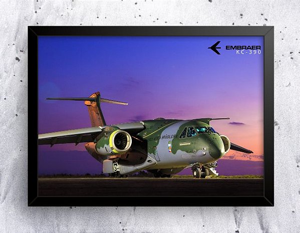 Quadro - KC-390 (20cm x 30cm) (cód. 5-13)