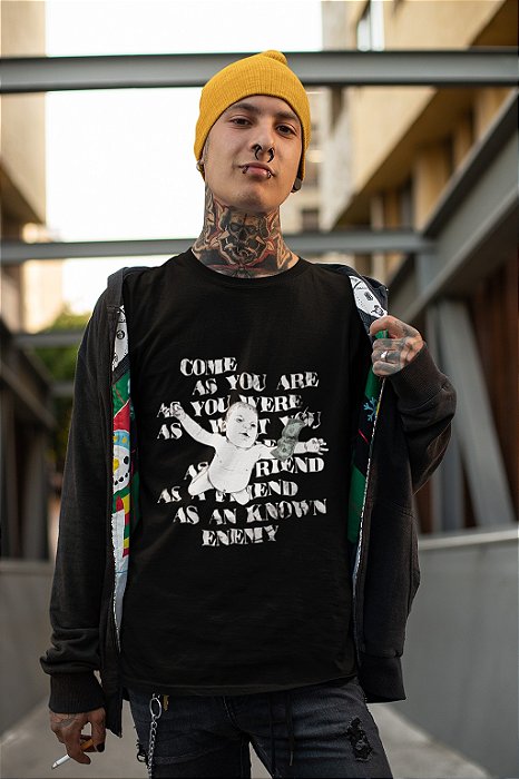 Camiseta Nirvana Nevermind - PRIMAL 100% Algodão - PRIMAL store