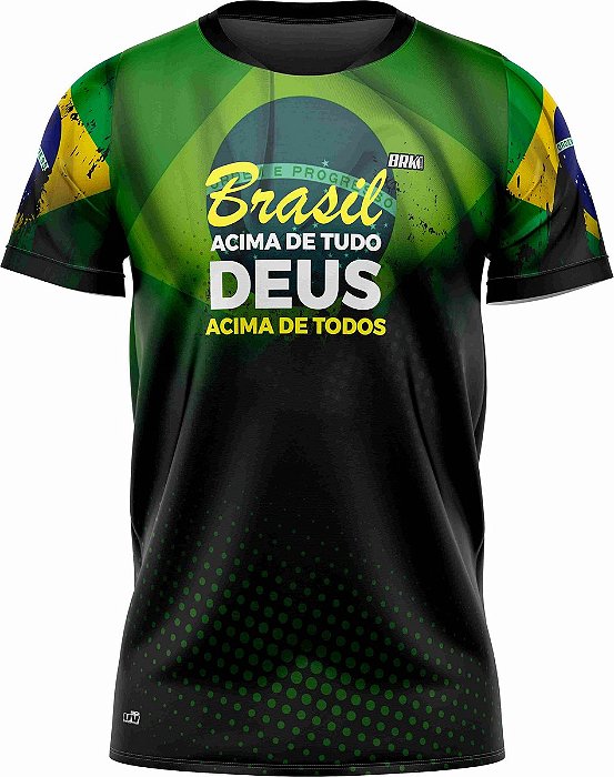 Camiseta Agro BRK Brasil Acima de Tudo com UV50 +