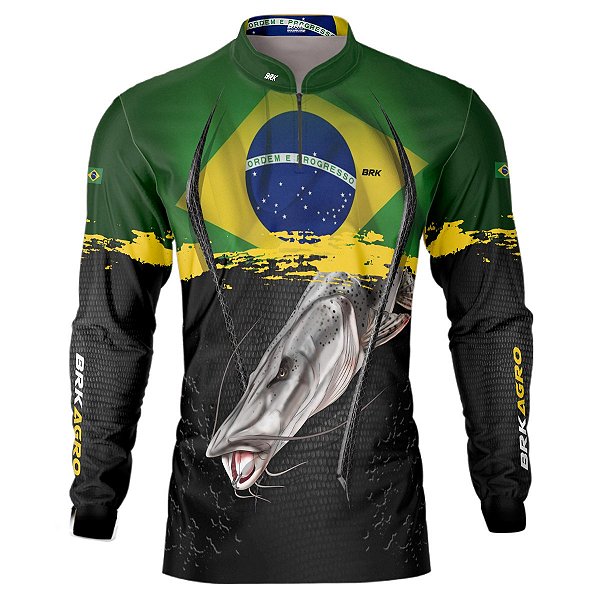 Camisa Agro BRK Pintado Brasil com UV50 +
