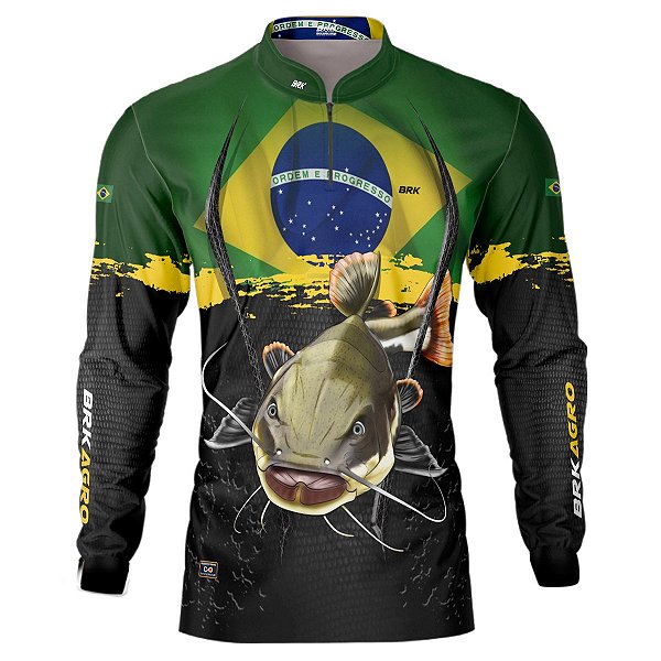 Camisa Agro BRK Pirarara Brasil com UV50 +