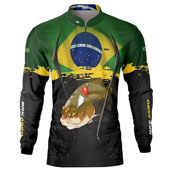 Camisa Agro BRK Tambaqui Brasil com UV50 +