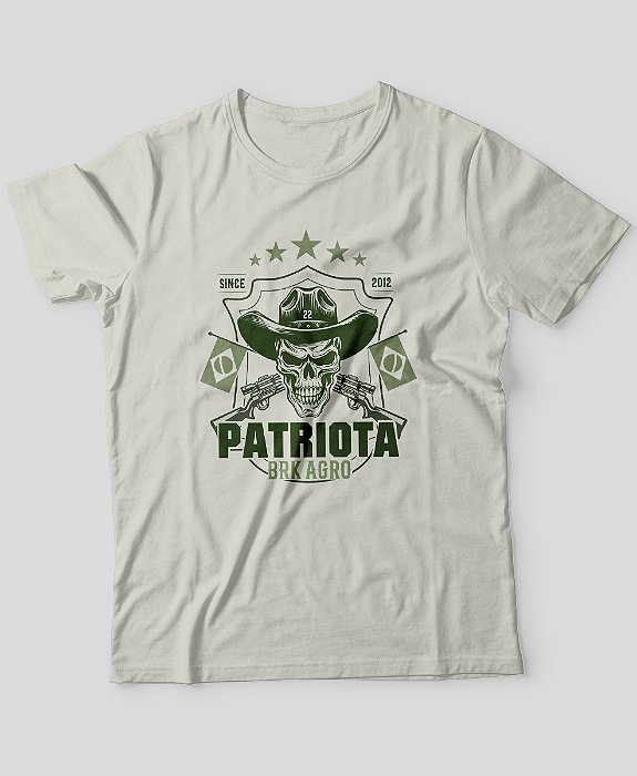 Camiseta Agro Brk Patriota Algodão Egípcio