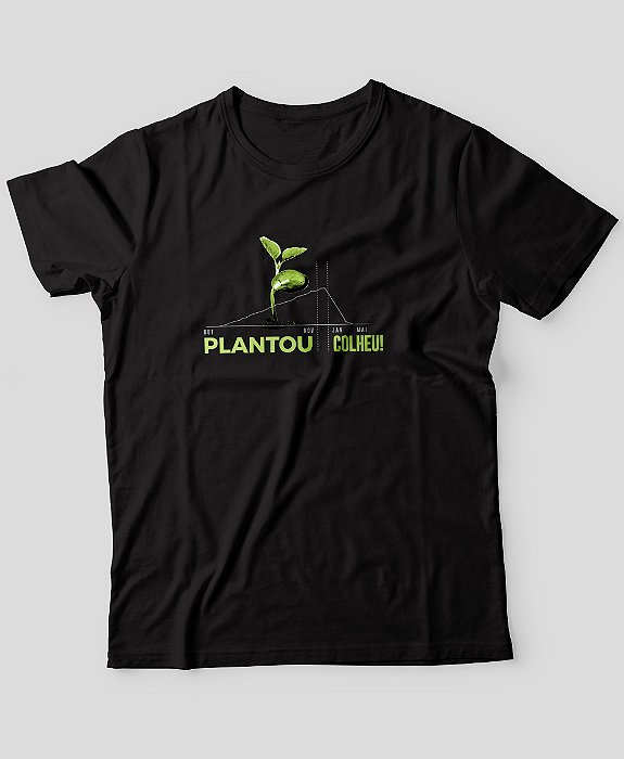 Camiseta Agro BRK Plantou Colheu Algodão Egípcio