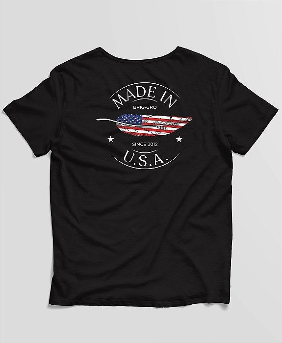Camiseta Agro Brk Made In Usa Algodão Egípcio