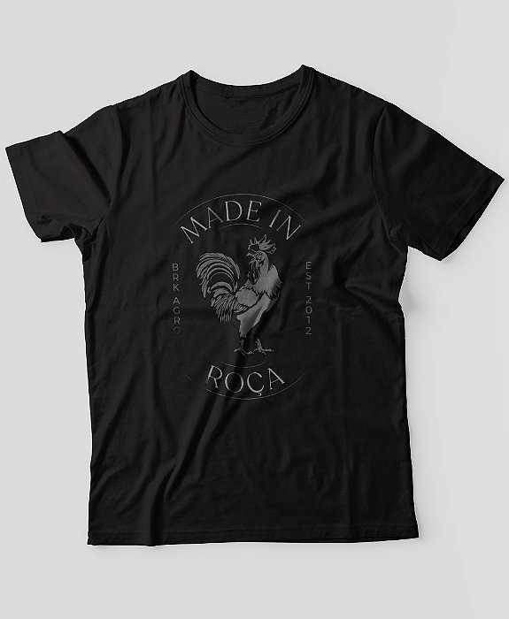 Camiseta Agro Brk Galo Made In Roça com Algodão Egípcio