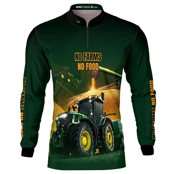 Camisa Agro BRK No Farms No Food com UV50+