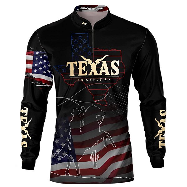 Camisa Agro BRK Texas Style Estados Unidos com UV50+