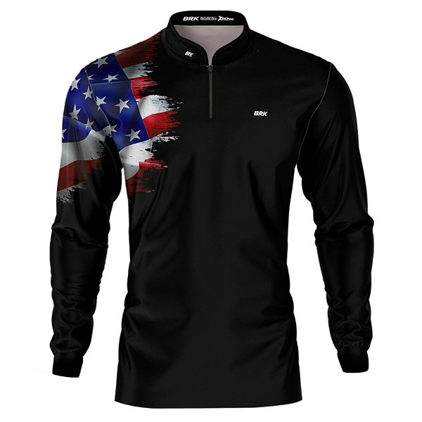 Camisa Agro BRK Bandeira Estados Unidos com UV50+