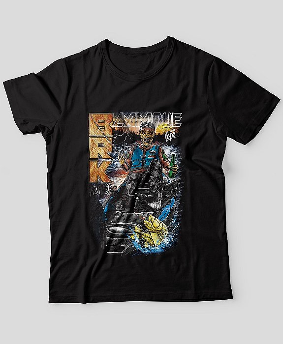 Camiseta de Pesca Brk Caiaque Life com Algodão Egípcio