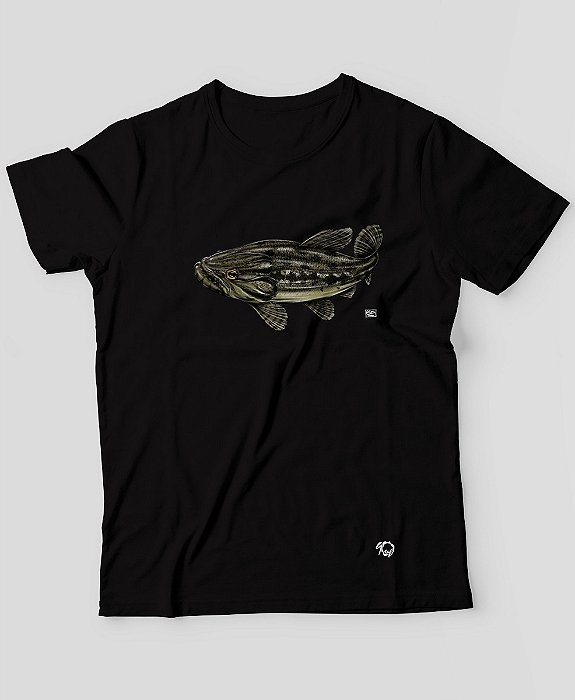 Camiseta Brk Fishing Peixe Traíra com Algodão Egípcio