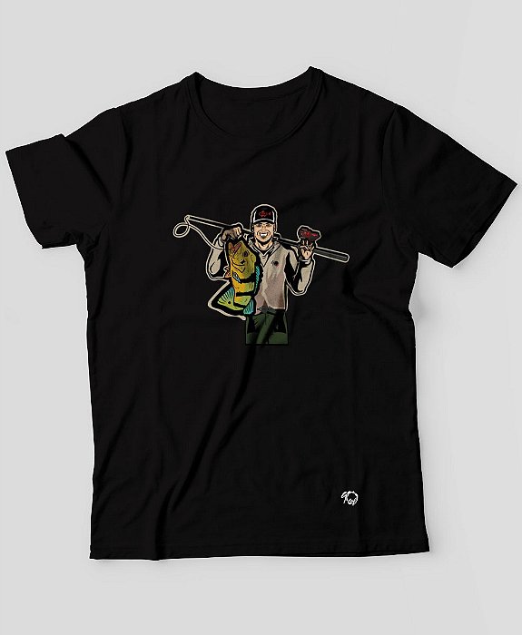 Camiseta Brk Fishing Pescador com Algodão Egípcio