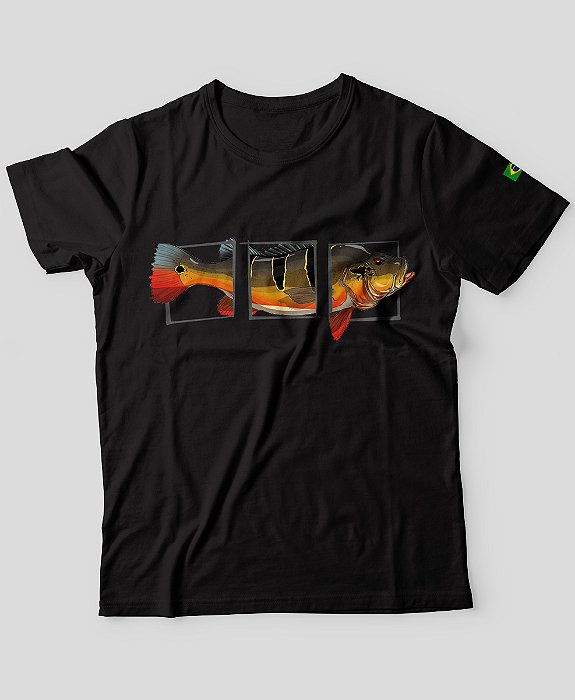 Camiseta Brk Fishing Tucunaré Açu com Algodão Egípcio
