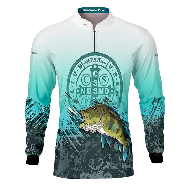 Camisa de Pesca BRK Tucunaré Verde com UV50+