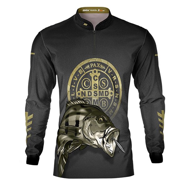Camisa de Pesca BRK São Bento Tucunaré com UV50+