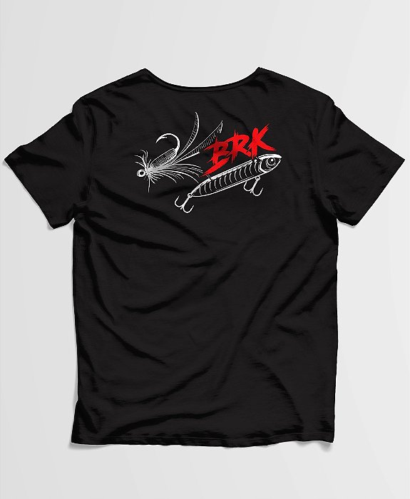 Camiseta Brk Fishing Isca Artificial com Algodão Egípcio