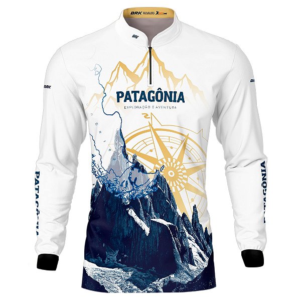 Camisa Motociclista Brk Branca Pantagônia com Uv50