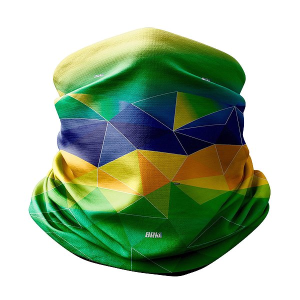 Bandana Balaclava Tubeneck Brk Brasil Abstrato com UV50+