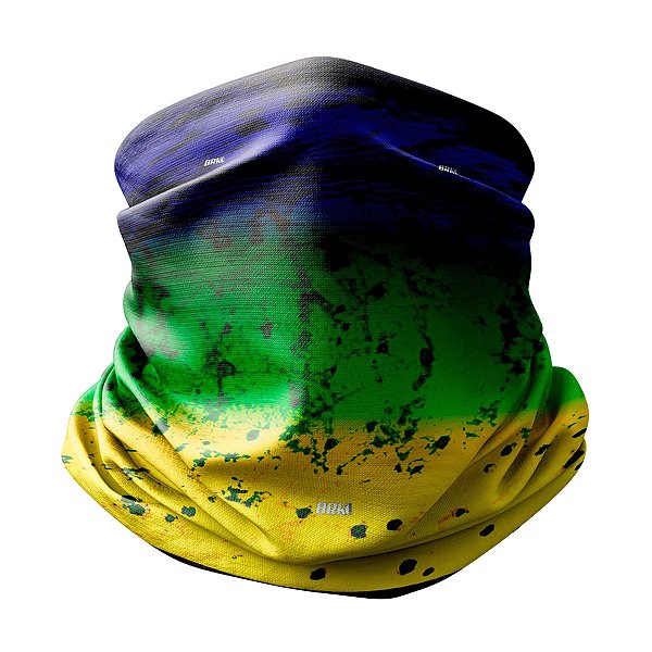 Bandana Balaclava Tubeneck Brk Mahi Mahi Verde Tri Color com UV50+
