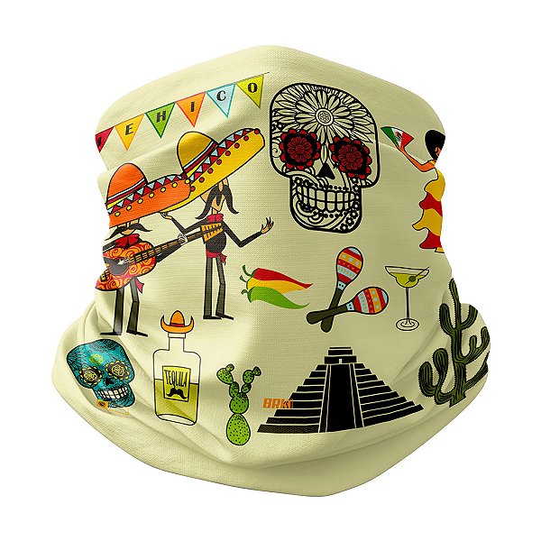 Bandana Balaclava Tubeneck Brk Cultura Mexicana com UV50+