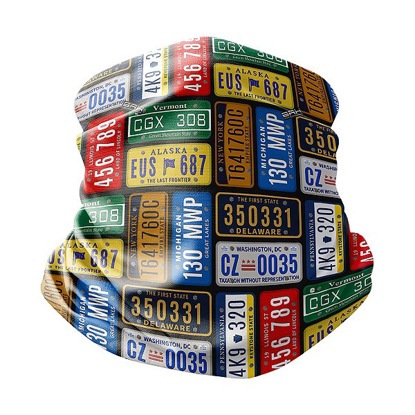 Bandana Tubeneck Brk Maps States Com Proteção UV50+